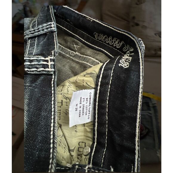 Cowgirl Tuff Crosses Shimmer Size 25 NWT - Picture 5 of 11